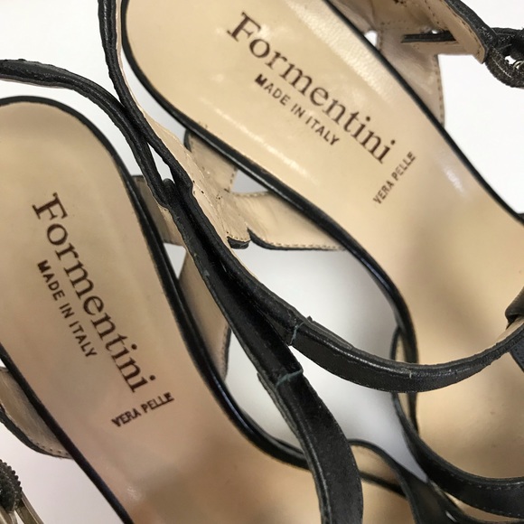 Formentini T-Strap Platform Sandals. Size 8 - Picture 4 of 8